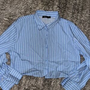 Cropped Striped Women's Top